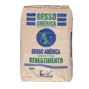 Saco de gesso pronto em pó - 40kg Gesso América