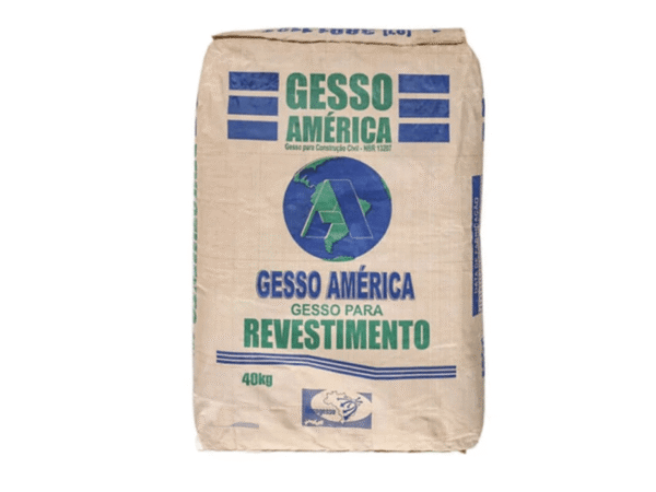 Saco de gesso pronto em pó - 40kg Gesso América